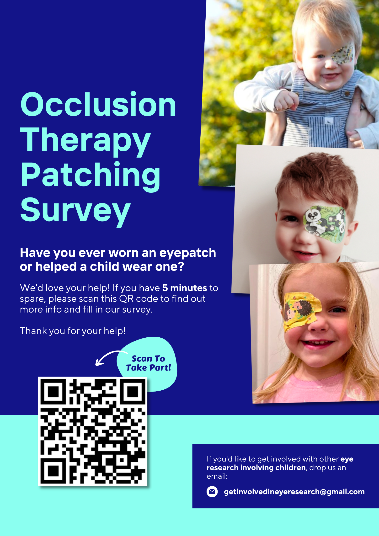 Occlusion Therapy Patching Survey poster 