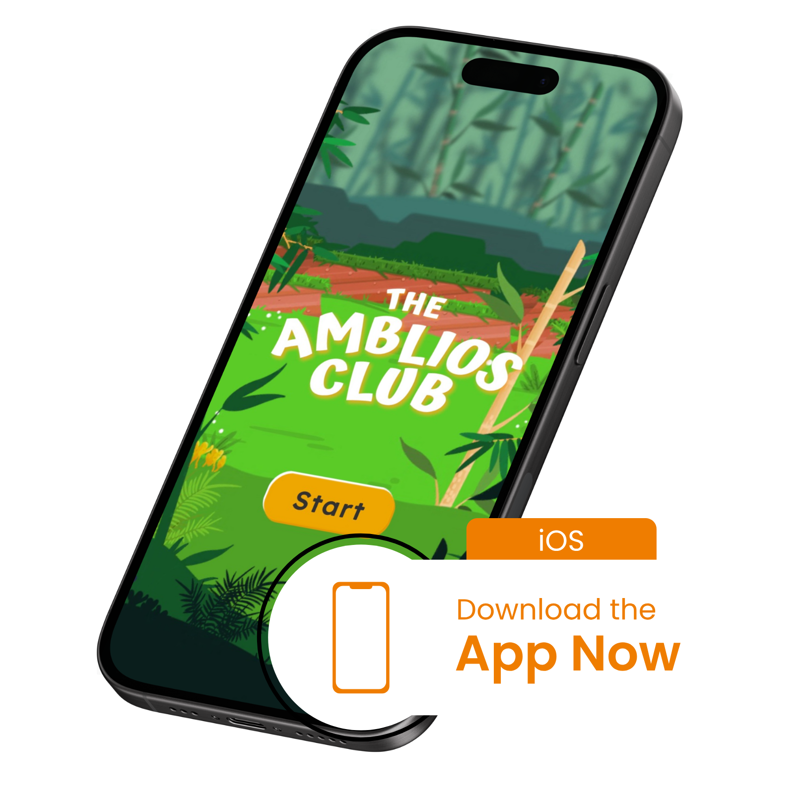 Amblios Club App - iOS version Amblios Club app screen
