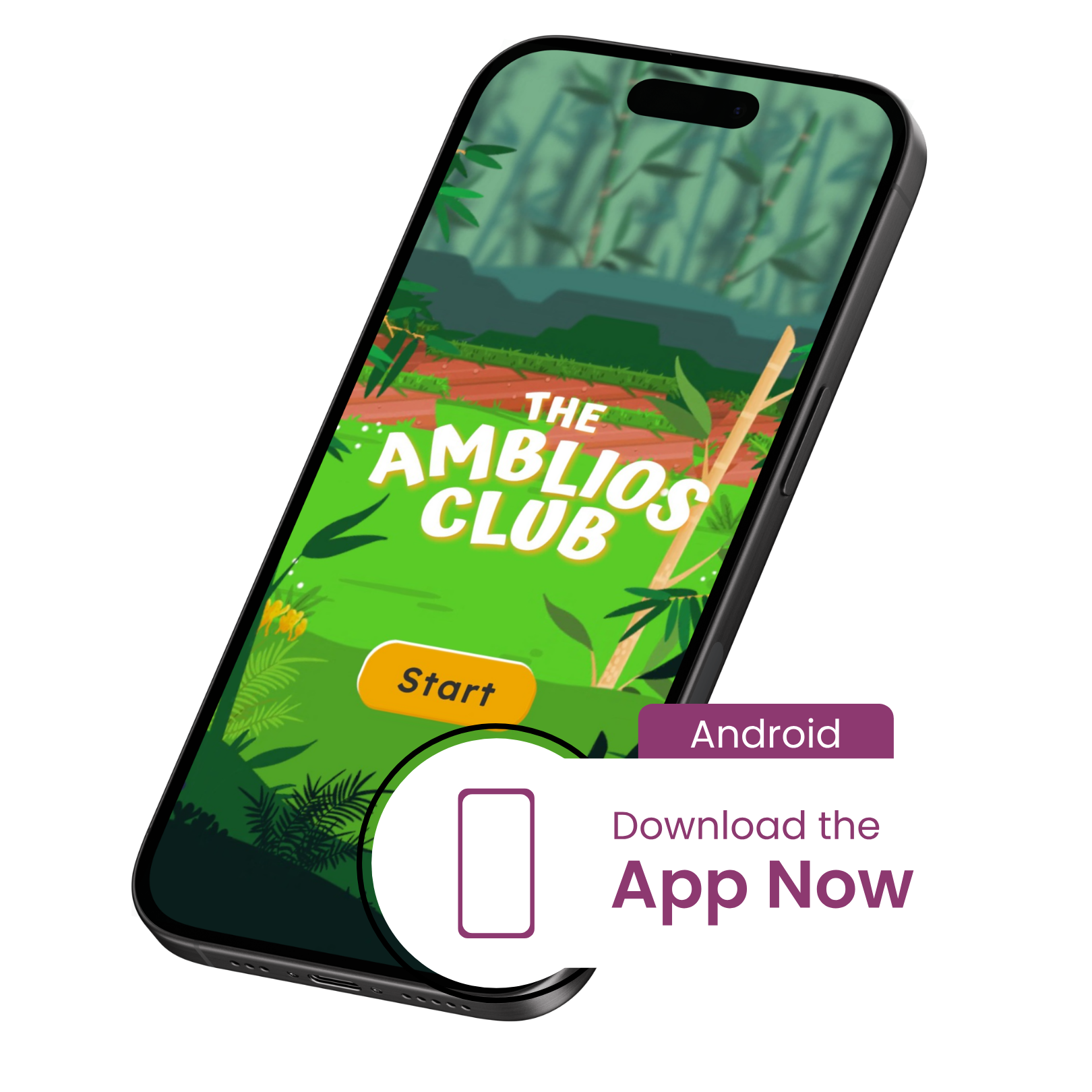 Amblios Club App - Android version Amblios Club app screen