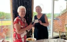 Cheque presentation Bournemouth Probus Ladies Club